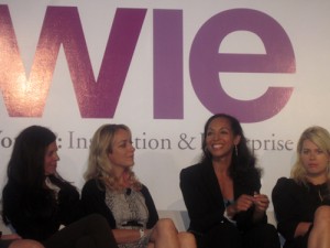 Dr. Susan Smalley, Kris Carr, Dr. Terri Kennedy, Amanda De Cadenet at the WIE Symposium