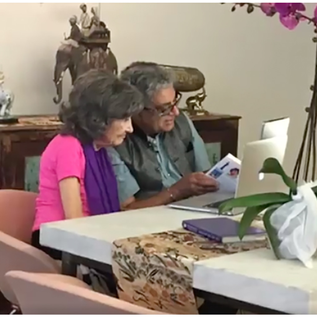 Dr. Deepak Chopra and 98-year-old yoga master Tao Porchon-Lynch - November 13, 2016